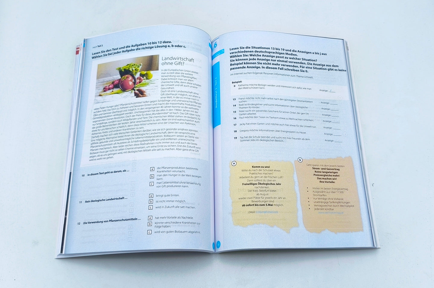 So geht's zu B1 Lesen ( Goethe/OSD-Zertifikat B1
